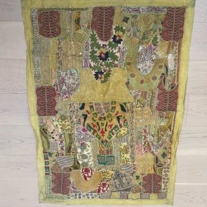 Indian yellow tapestry